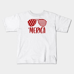 Merica 4th July Fan Art Kids T-Shirt